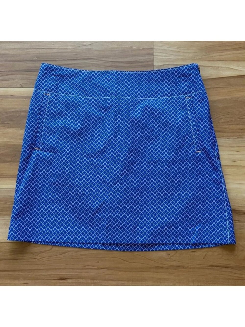 Cutter & Buck Annika Women's Skort Tennis Golf Blue Size 6 Geometric NWOT